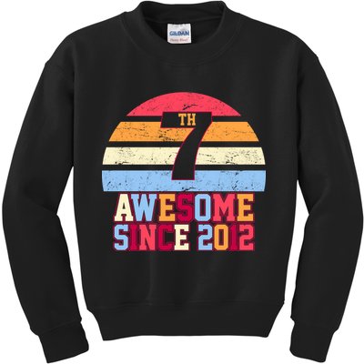 7th Birthday Vintage 7 Years Old Kids Sweatshirt