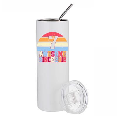 7th Birthday Vintage 7 Years Old Stainless Steel Tumbler