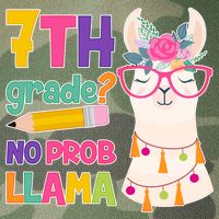 7th Grade? No Prob Llama Legacy Tie Dye Trucker Hat