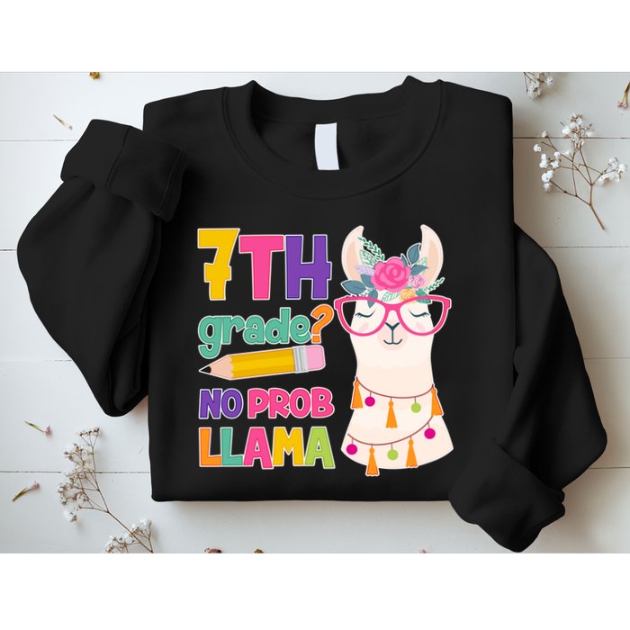 7th Grade? No Prob Llama Sweatshirt