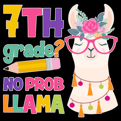 7th Grade? No Prob Llama T-Shirt