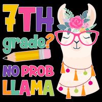 7th Grade? No Prob Llama Tall T-Shirt