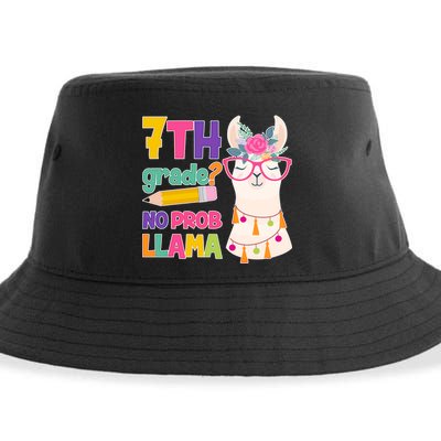 7th Grade? No Prob Llama Sustainable Bucket Hat