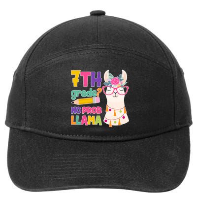 7th Grade? No Prob Llama 7-Panel Snapback Hat