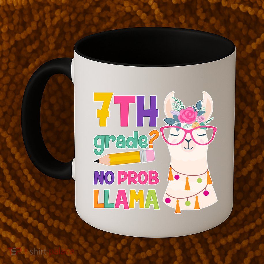 7th Grade? No Prob Llama Mug