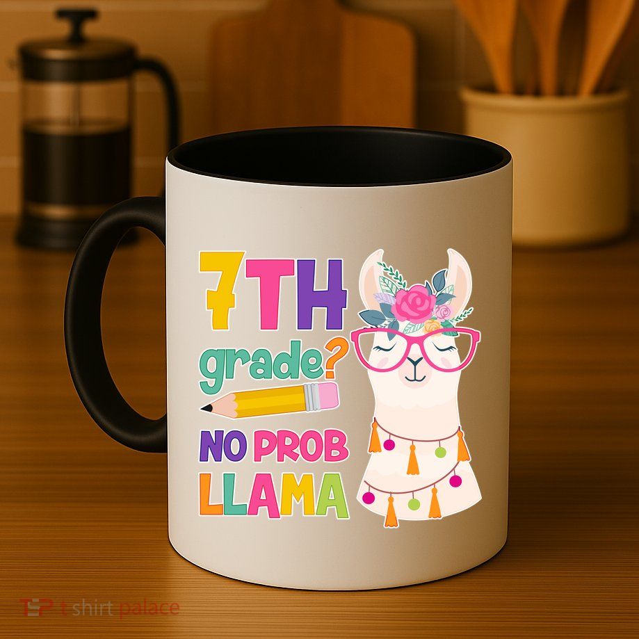 7th Grade? No Prob Llama Mug