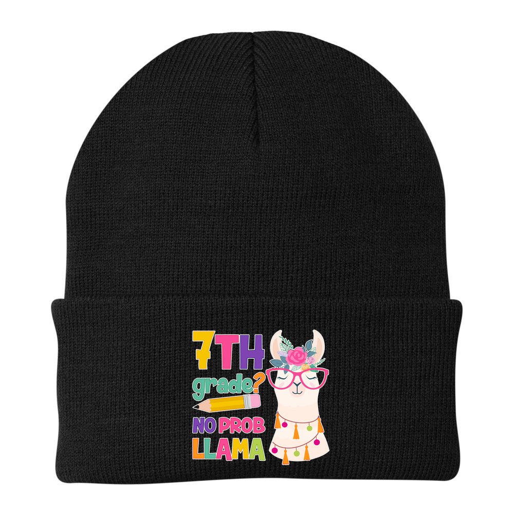 7th Grade? No Prob Llama Beanie