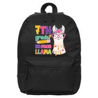 7th Grade? No Prob Llama 16 in Basic Backpack