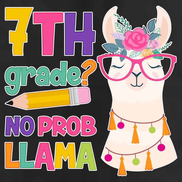 7th Grade? No Prob Llama Hat