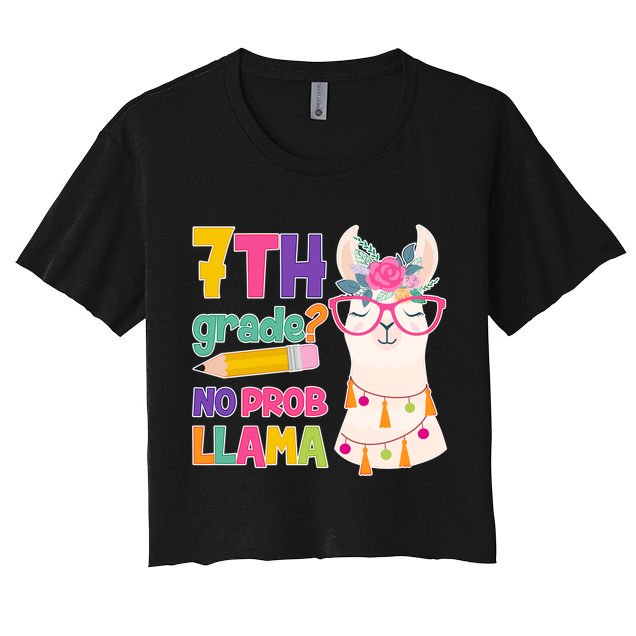7th Grade? No Prob Llama Crop Top