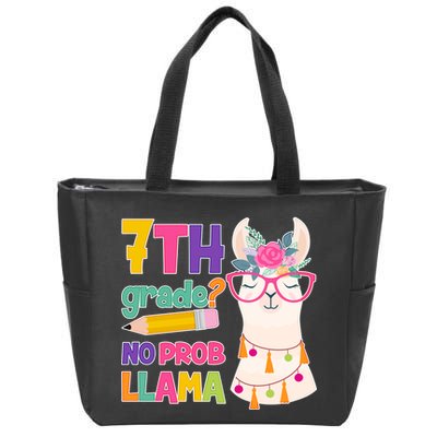 7th Grade? No Prob Llama Zip Tote Bag