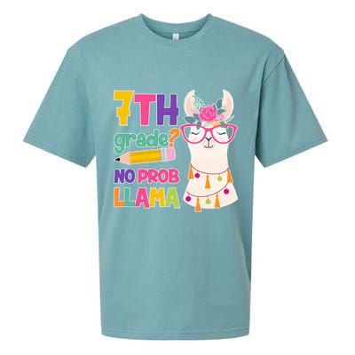 7th Grade? No Prob Llama Sueded Cloud Jersey T-Shirt