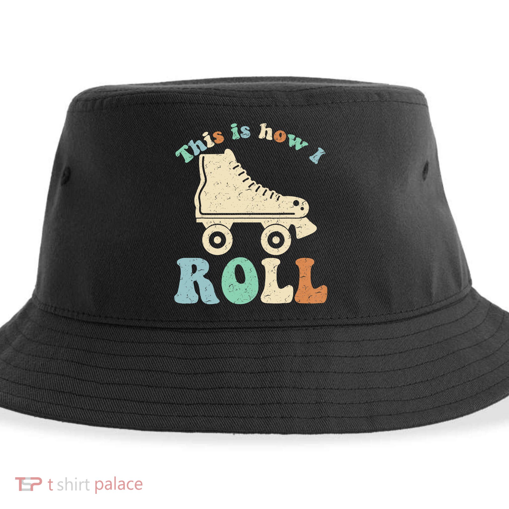 70's This Is How I Roll Vintage Retro Roller Skates Shirt Sustainable Bucket Hat