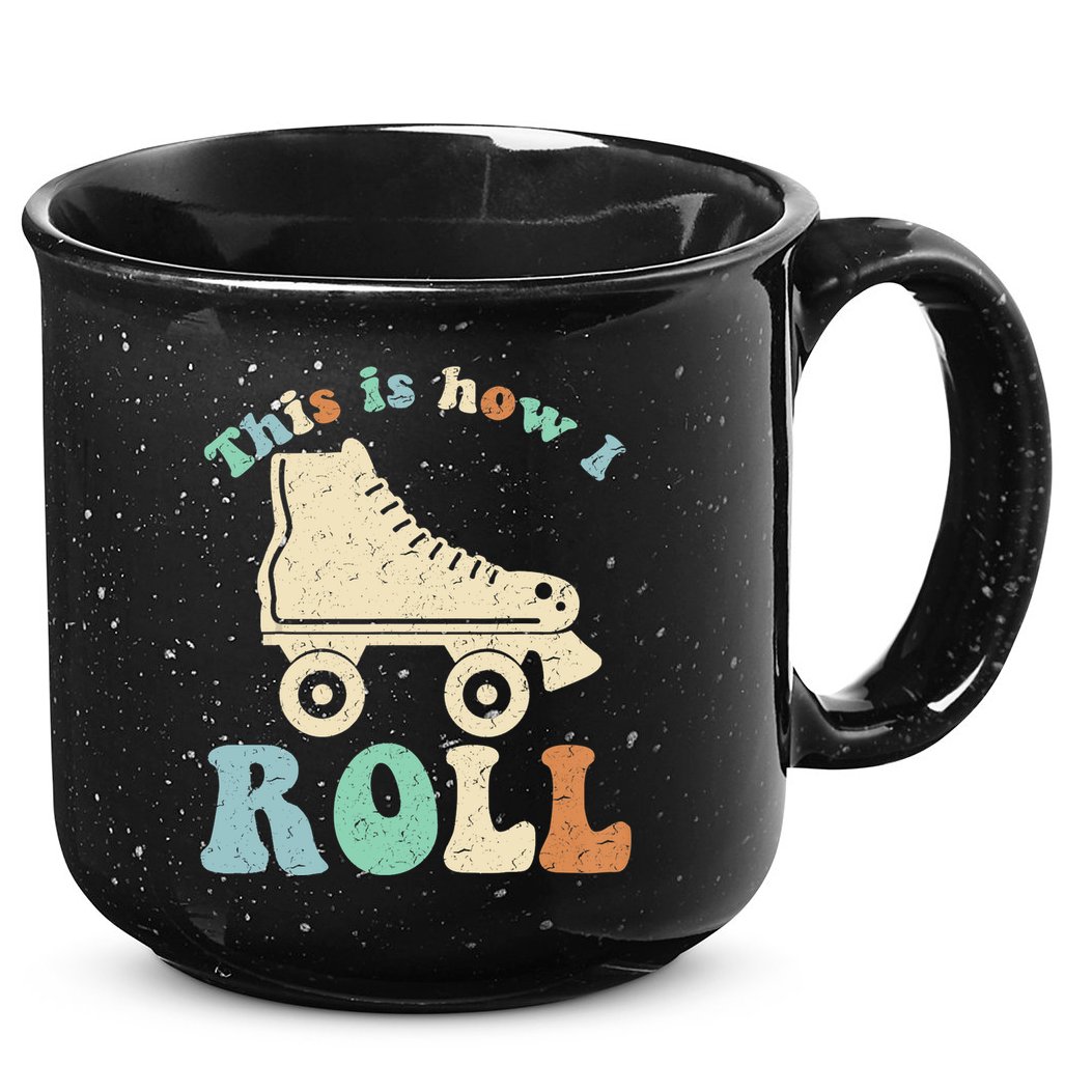 70's This Is How I Roll Vintage Retro Roller Skates Shirt 15oz Campfire Ceramic Mug