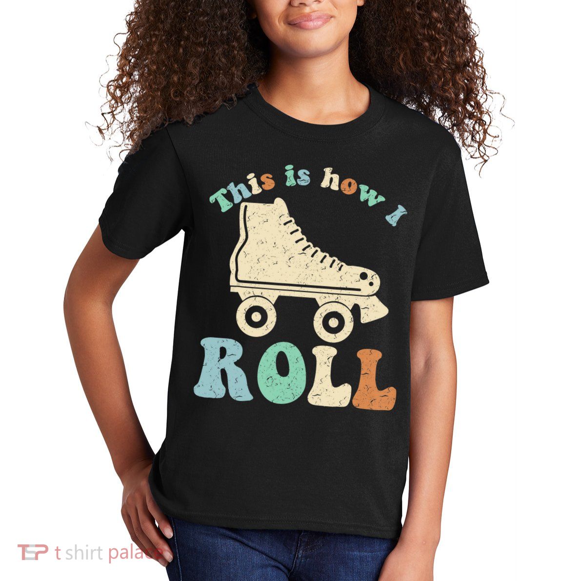 70's This Is How I Roll Vintage Retro Roller Skates Shirt Kids T-Shirt