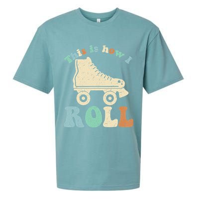 70's This Is How I Roll Vintage Retro Roller Skates Shirt Sueded Cloud Jersey T-Shirt