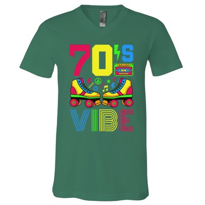 70s Vibe 1970s Fashion Theme Party Outfit Seventies Costume V-Neck T-Shirt