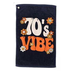 70's Vibe Costume 70s Party Outfit Groovy Hippie Peace Retro Platinum Collection Golf Towel