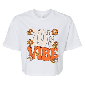 70's Vibe Costume 70s Party Outfit Groovy Hippie Peace Retro Bella+Canvas Jersey Crop Tee