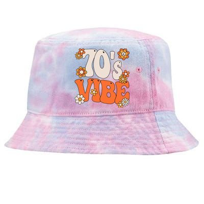 70S Vibe Costume 70s Party Outfit Groovy Hippie Peace Retro Tie-Dyed Bucket Hat