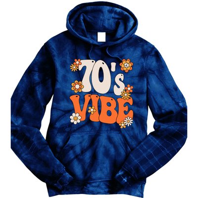 70S Vibe Costume 70s Party Outfit Groovy Hippie Peace Retro Tie Dye Hoodie