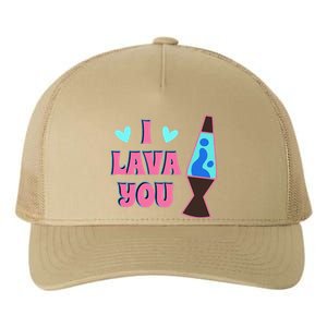 70's Valentine Lava Lamp Retro I Lava You Valentine's Day Yupoong Adult 5-Panel Trucker Hat