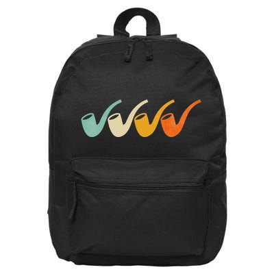 70s Vintage Retro Pipe Smoking For Pipe Smoker 16 in Basic Backpack