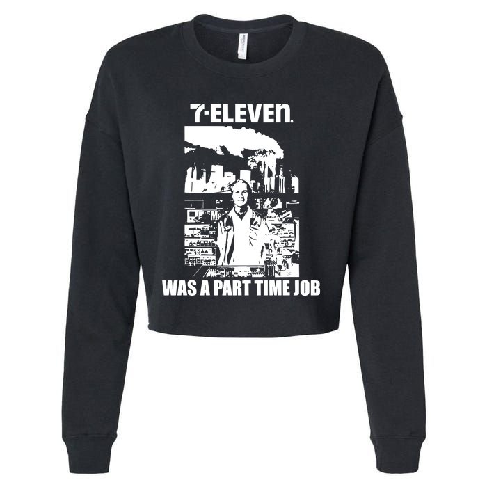 7.1.1 Was A Part Time Job Crustin B.I.E.B.E.R Cropped Pullover Crew