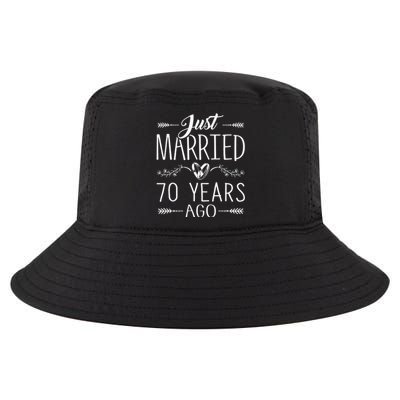 70th Wedding Anniversary 70 Years Marriage Matching Cool Comfort Performance Bucket Hat