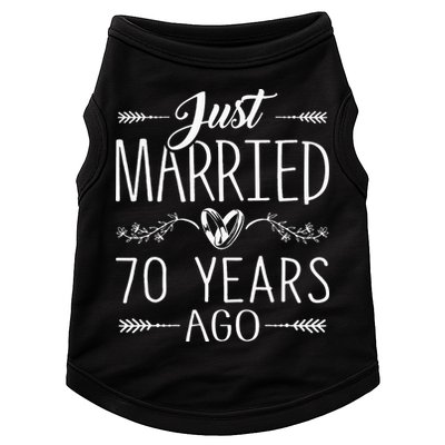 70th Wedding Anniversary 70 Years Marriage Matching Doggie Tank