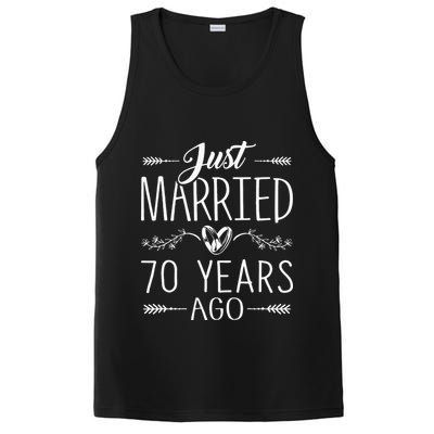 70th Wedding Anniversary 70 Years Marriage Matching PosiCharge Competitor Tank