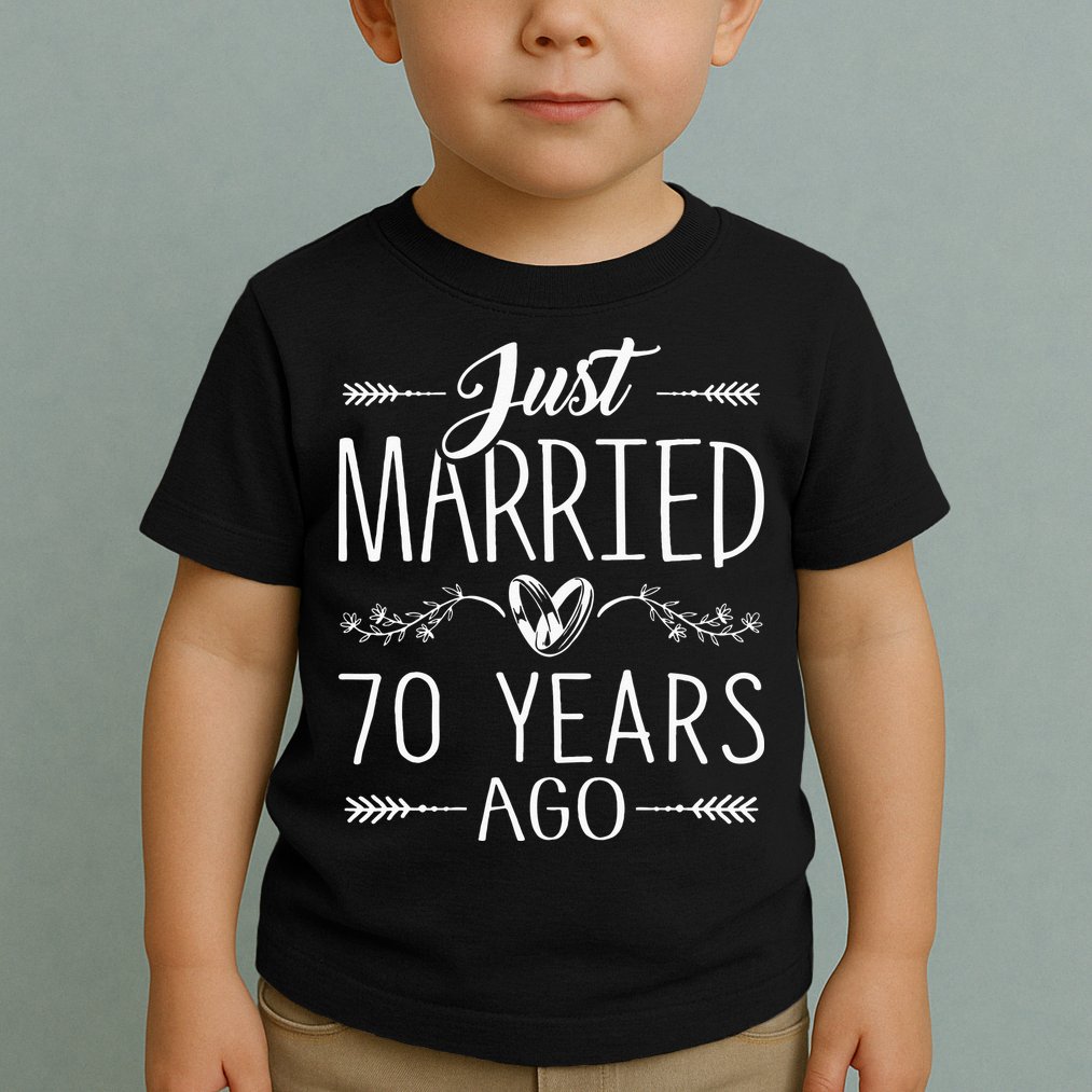 70th Wedding Anniversary 70 Years Marriage Matching Toddler T-Shirt