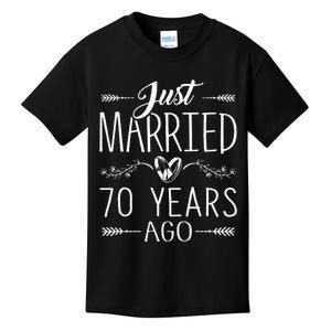 70th Wedding Anniversary 70 Years Marriage Matching Kids T-Shirt