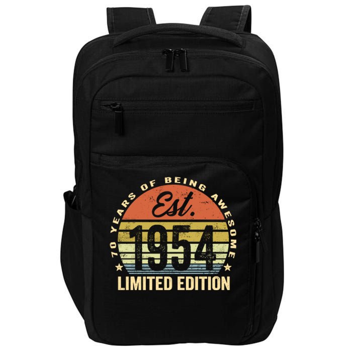 70 Years Of Being Awesome Est 1954 Limited Edition Impact Tech Backpack