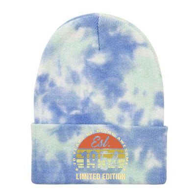 70 Years Of Being Awesome Est 1954 Limited Edition Tie Dye 12in Knit Beanie