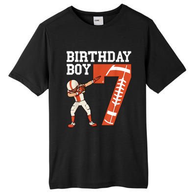 7 Years Old Boy Football Player 7th Football Birthday Boys Tall Fusion ChromaSoft Performance T-Shirt