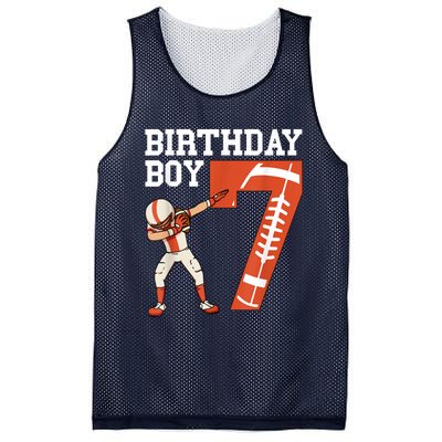 7 Years Old Boy Football Player 7th Football Birthday Boys Mesh Reversible Basketball Jersey Tank