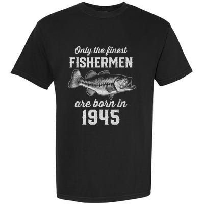 78 Year Old Fisherman: Fishing 1945 78th Birthday Present Garment-Dyed Heavyweight T-Shirt