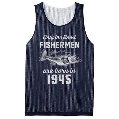 78 Year Old Fisherman: Fishing 1945 78th Birthday Present Mesh Reversible Basketball Jersey Tank