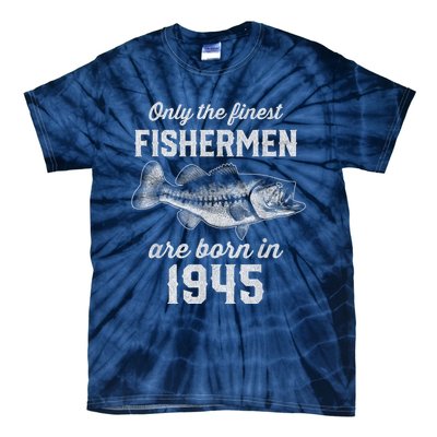 78 Year Old Fisherman: Fishing 1945 78th Birthday Present Tie-Dye T-Shirt