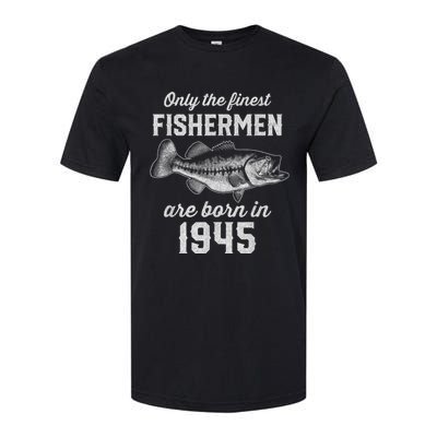 78 Year Old Fisherman: Fishing 1945 78th Birthday Present Softstyle CVC T-Shirt