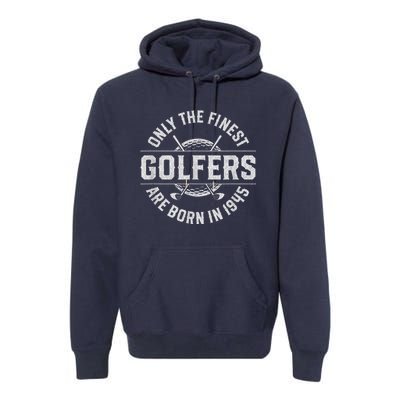 78 Year Old Golfer: Golfing Golf 1945 78th Birthday Present Premium Hoodie