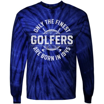 78 Year Old Golfer: Golfing Golf 1945 78th Birthday Present Tie-Dye Long Sleeve Shirt