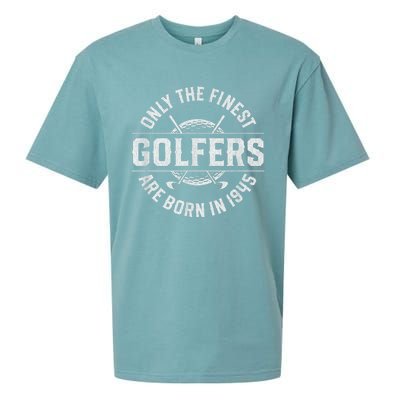 78 Year Old Golfer: Golfing Golf 1945 78th Birthday Present Sueded Cloud Jersey T-Shirt