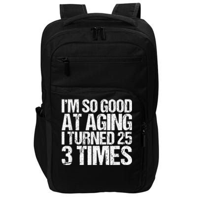 75 Years Old 1945 B Day Gift Funny 75th Birthday Present Impact Tech Backpack