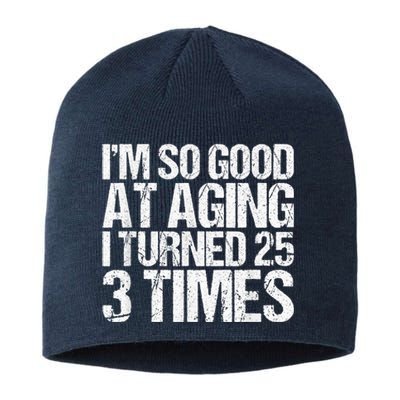 75 Years Old 1945 B Day Gift Funny 75th Birthday Present Sustainable Beanie