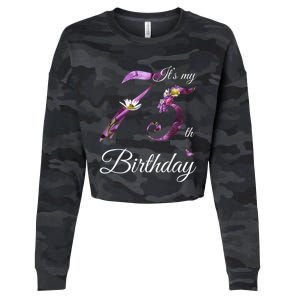 75 Year Old Shirt Floral 1948 It's My 75th Birthday Present Gift Cropped Pullover Crew