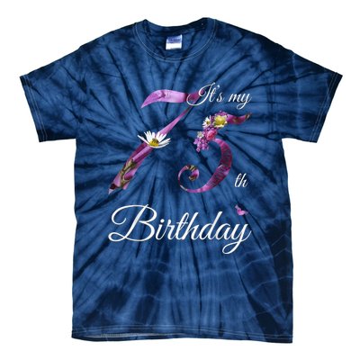 75 Year Old Shirt Floral 1948 It's My 75th Birthday Present Gift Tie-Dye T-Shirt