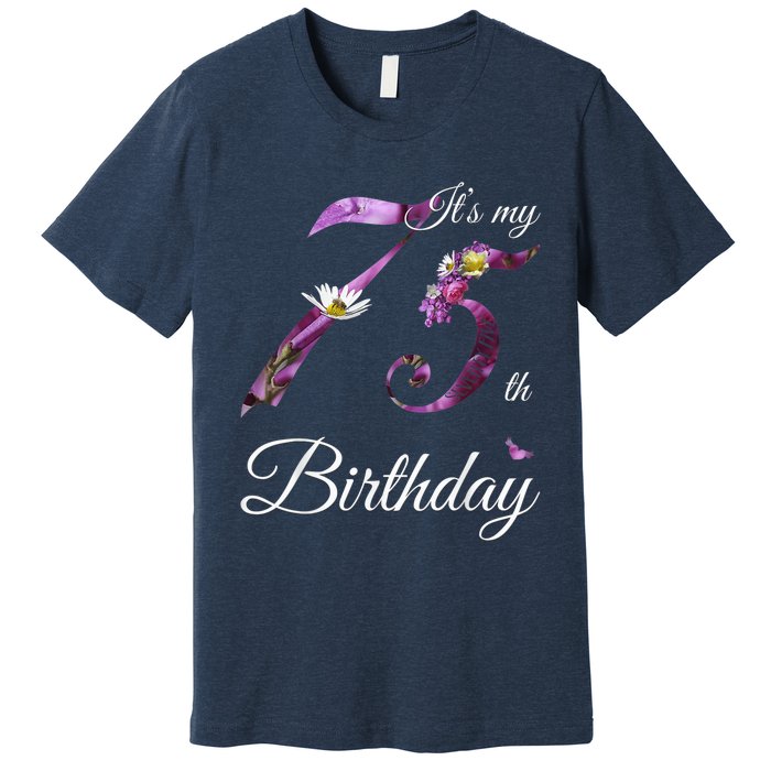 75 Year Old Shirt Floral 1948 It's My 75th Birthday Present Gift Premium T-Shirt