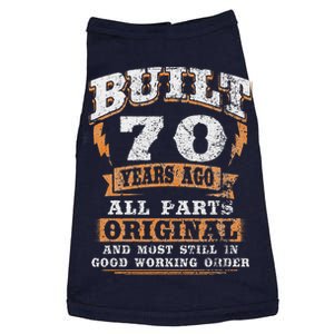 70 Year Old Funny Birthday Saying 70th Birthday Gift Doggie Tank